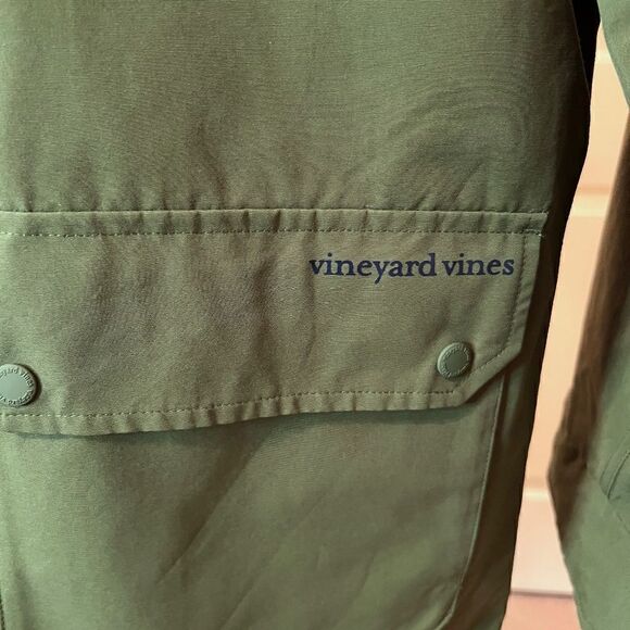 NWT Men's Vineyard Vines Cypress Green Utility Anorak Jacket Size LARGE - Picture 3 of 6